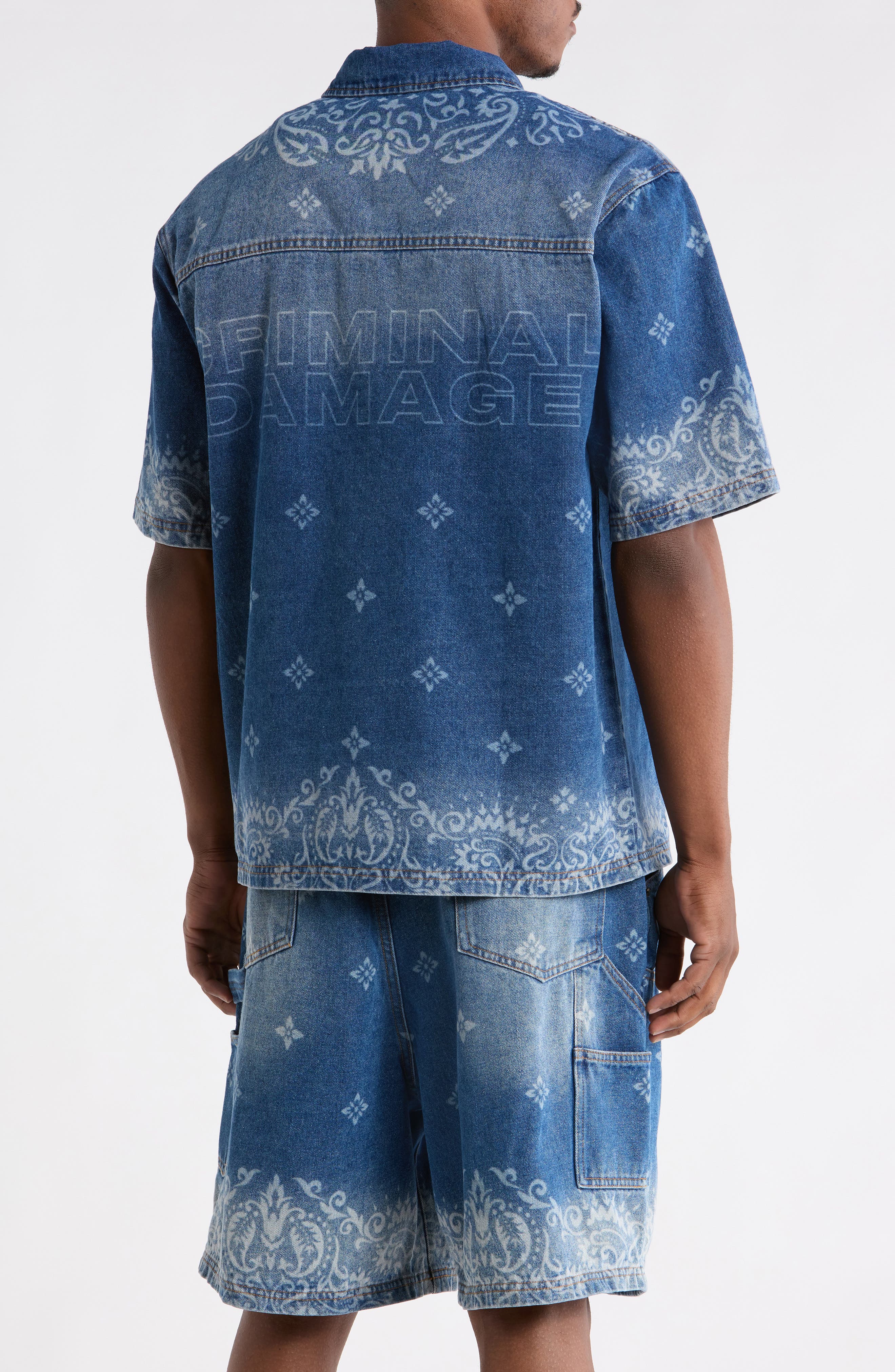 トップス MAISON SPECIAL Denim Print Shirt 75d18a9b-3b5e-415d-91ff-