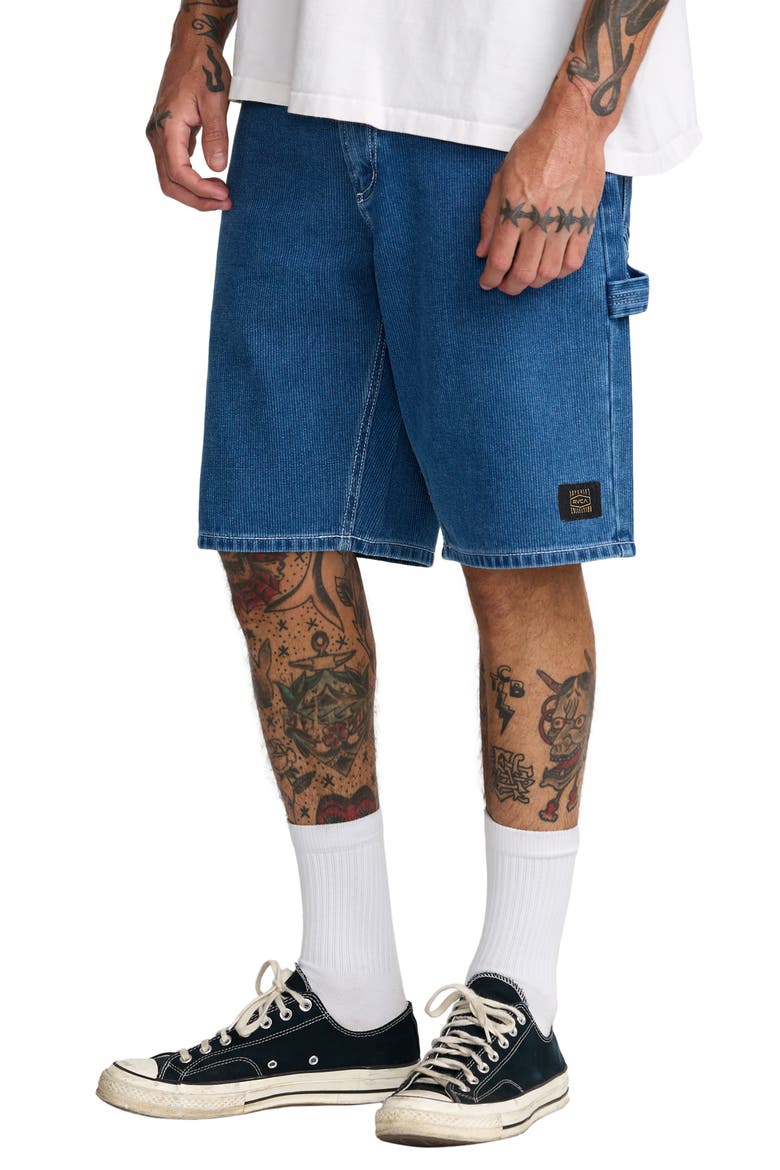Dayshift Denim Carpenter Shorts, Alternate, color, BLUE COLLAR