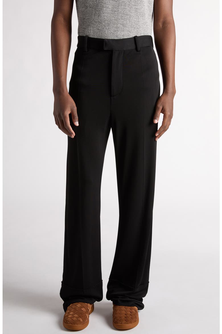 Fluid Matte Jersey Straight Leg Pants, Main, color, BLACK