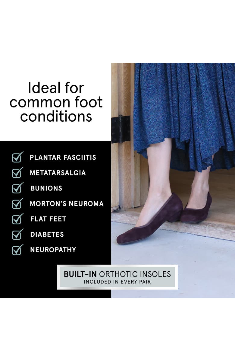 ABEO Via Pump, Alternate, color, Black Leather - Metatarsal