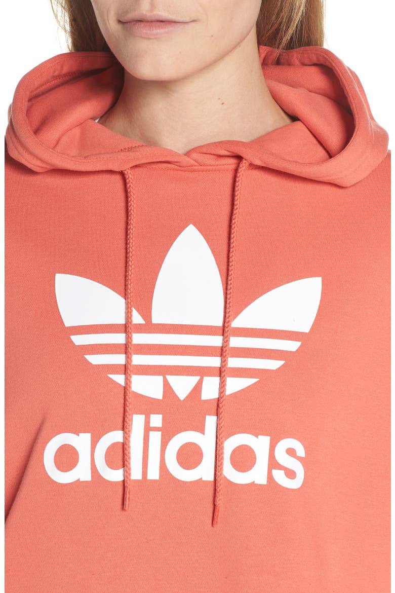 Active Icons Cropped Hoodie, Alternate, color, TRACE SCARLET