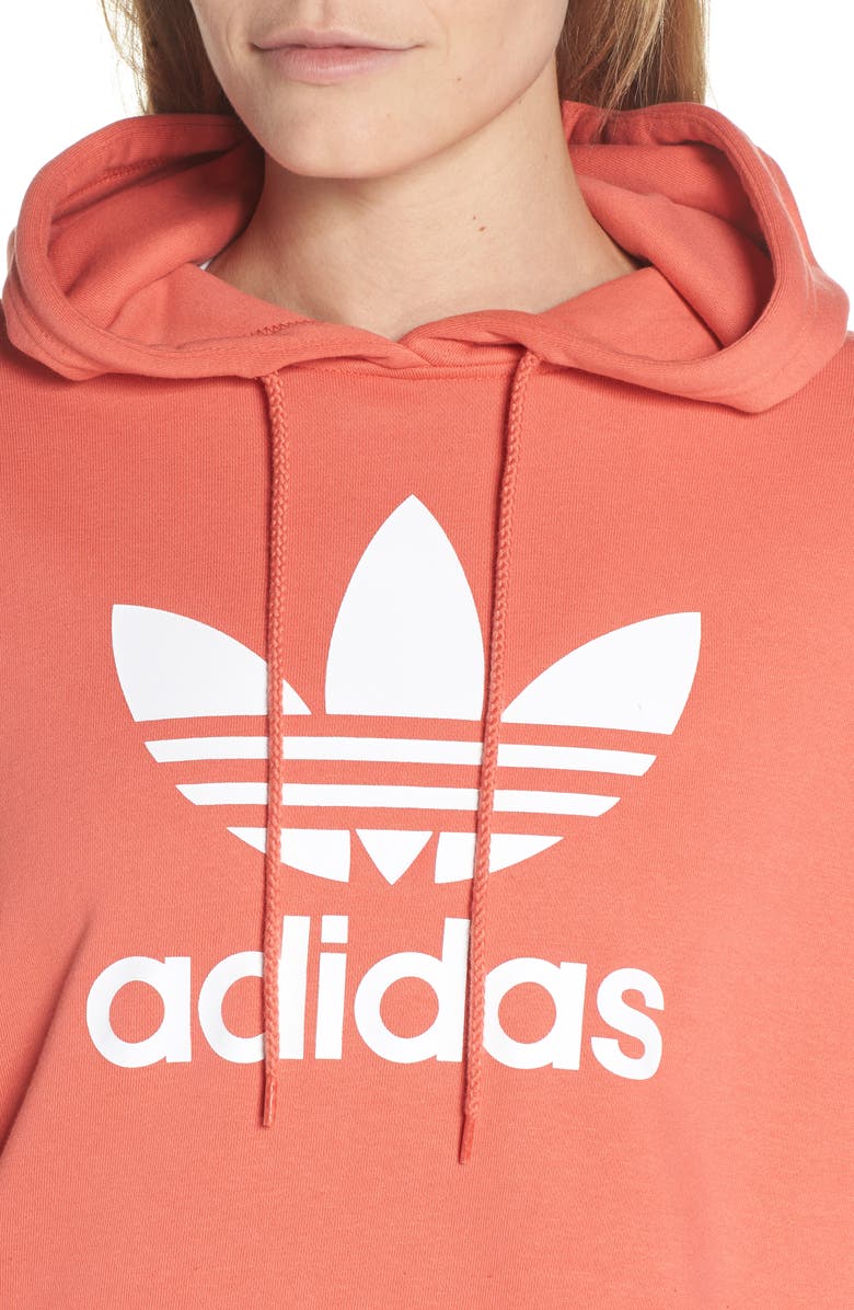 adidas Active Icons Cropped Hoodie, Alternate, color, 