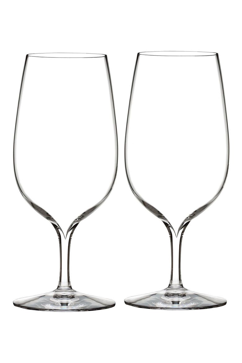 'Elegance' Fine Crystal Water Glasses, Main, color, CLEAR