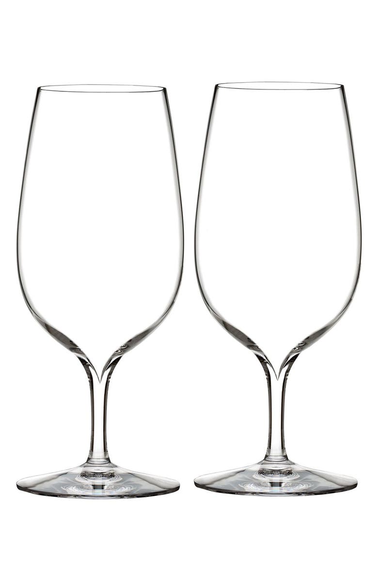 Waterford 'Elegance' Fine Crystal Water Glasses, Main, color, Clear
