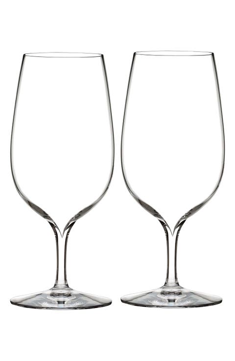 'Elegance' Fine Crystal Water Glasses (Set of 2)