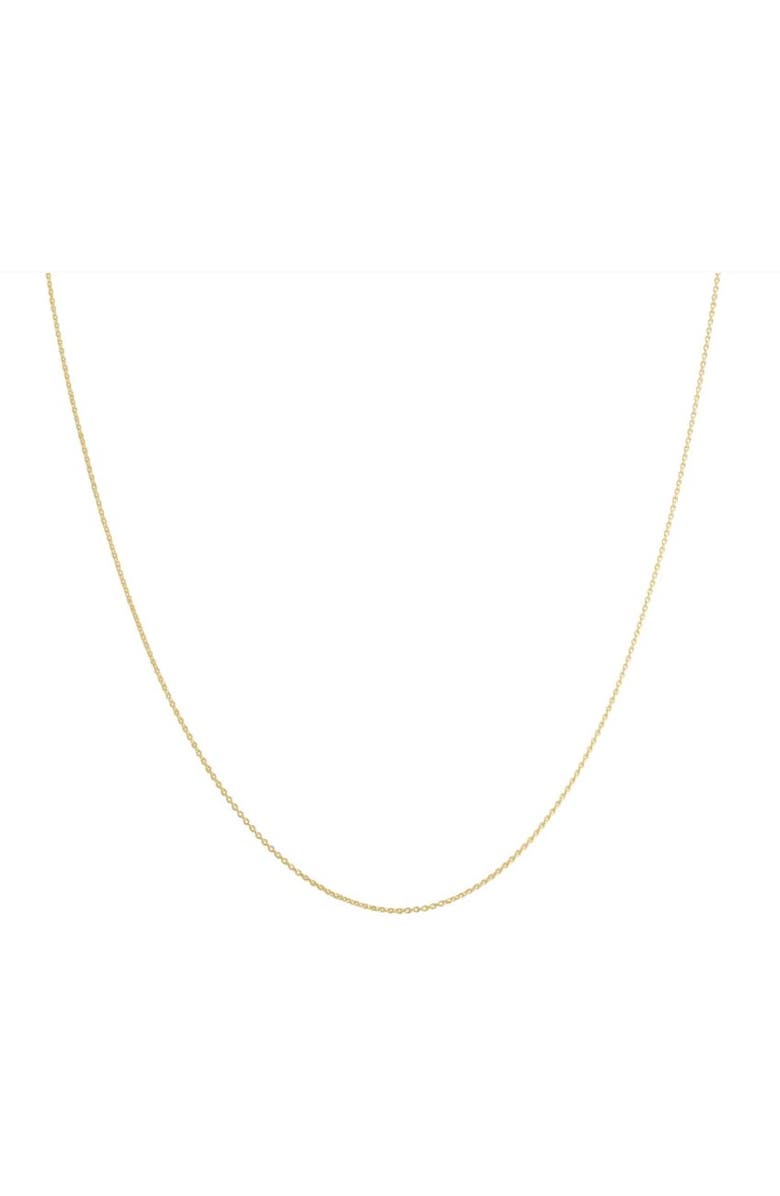 Bliss Diamond 14k Gold 0.7 millimeters Cable Necklace, Main, color, 14K Yellow Gold