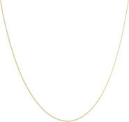 Bliss Diamond 14k Gold 0.7 millimeters Cable Necklace