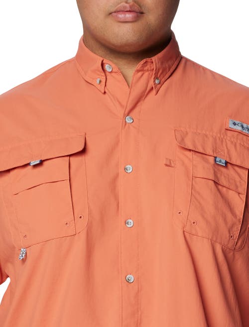 Shop Columbia Big & Tall Pfg Bahama Ii Short-sleeve Sport Shirt In Faded Peach