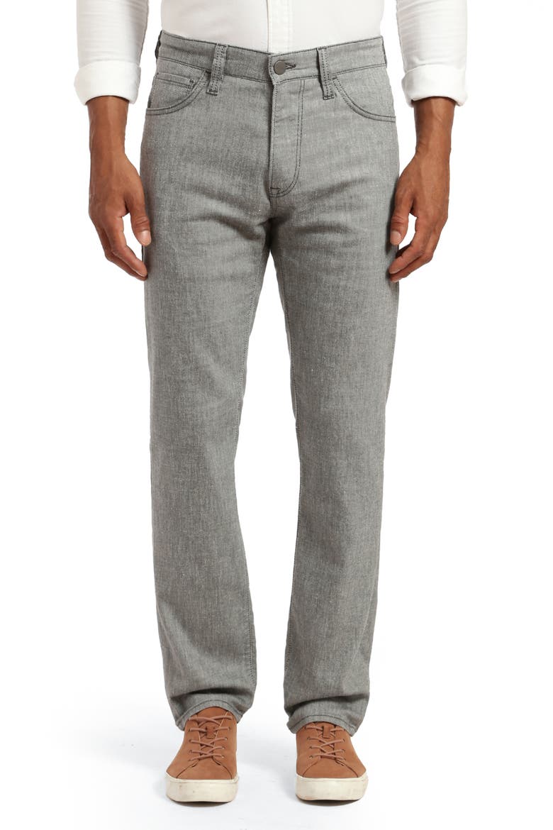 Charisma Straight Leg Cross Twill Pants, Main, color, ANTHRACITE HEMP