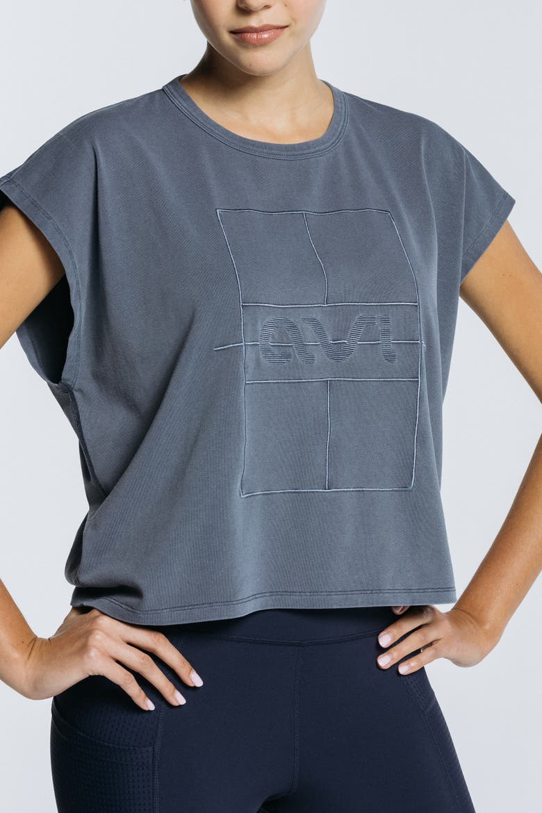 Pickleball Top, Alternate, color, Vintage Blue
