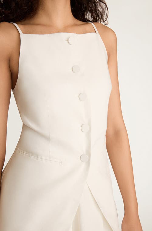 Rebecca Taylor Sleeveless Structured Top In White
