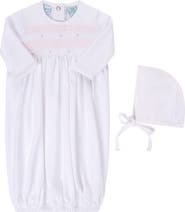 Feltman Brothers Smocked Bullion Gown & Bonnet Set