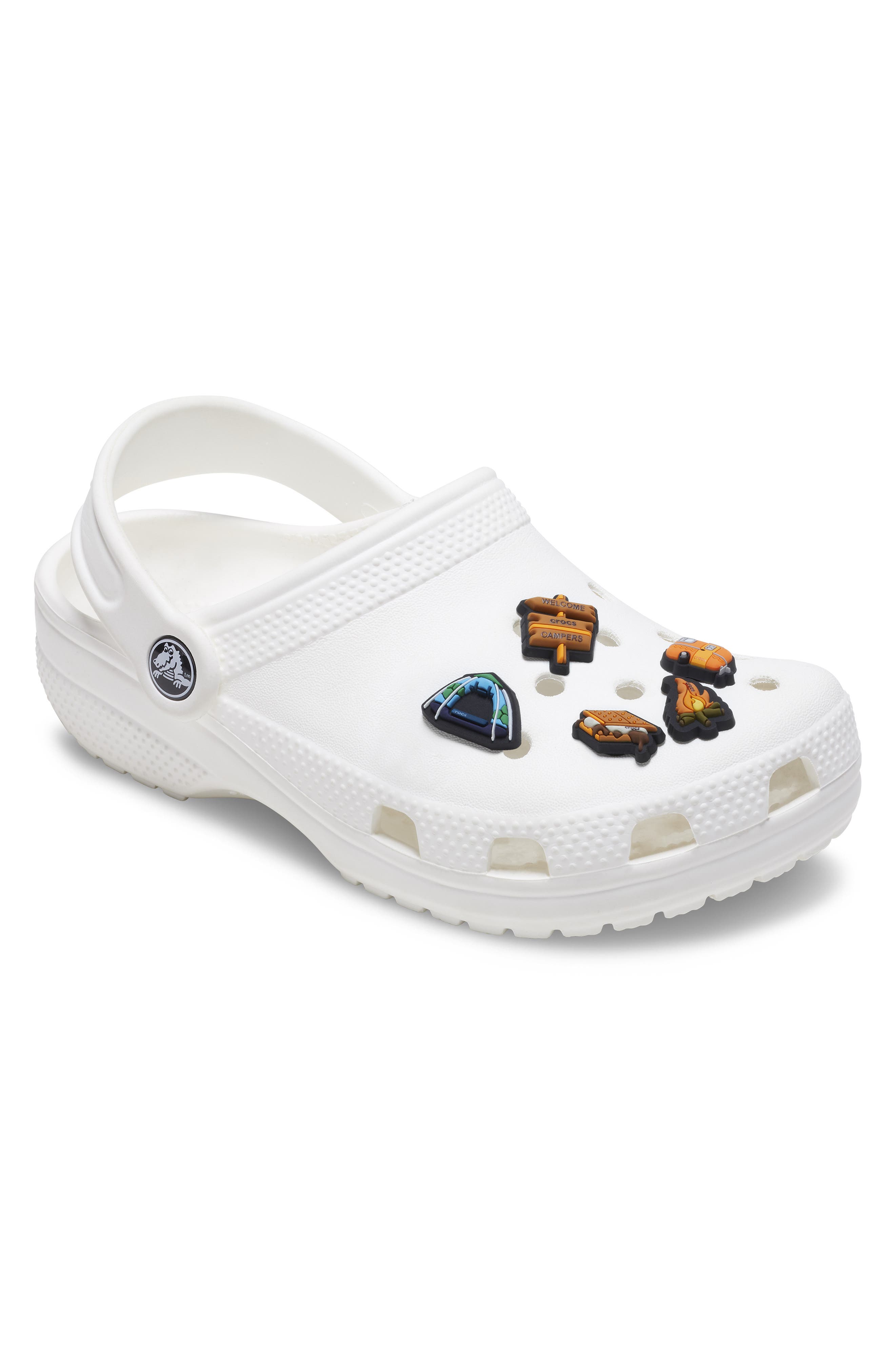 Assorted 5-Pack Camping Season Jibbitz™ Shoe Charms, Alternate, color, WHITE