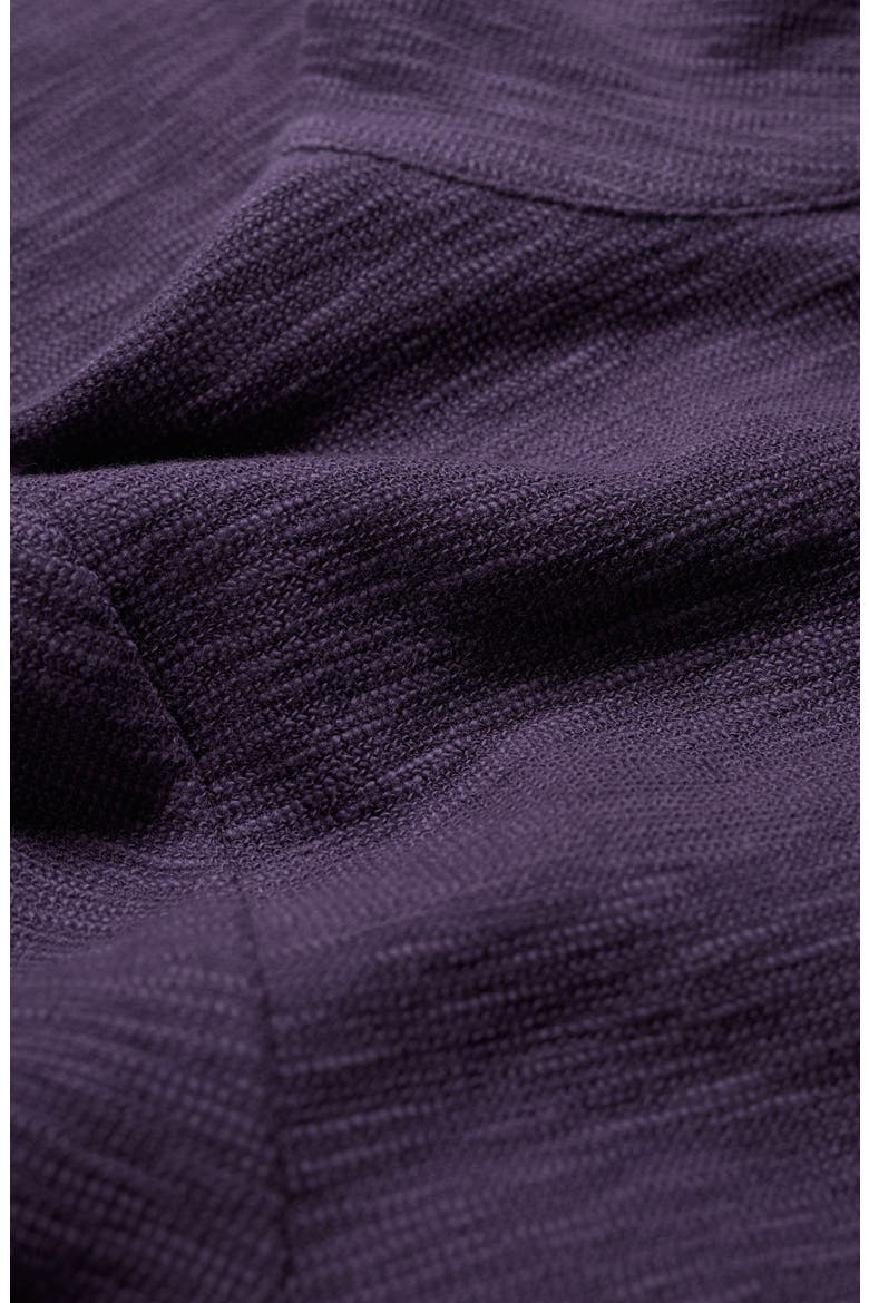 Last Boat Organic Cotton Half Placket Sweatshirt, Alternate, color, DARK VIOLET