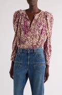 Isabel Marant Zarga Stretch Silk Top | Nordstrom Isabel Marant Zarga Stretch Silk Top | Nordstrom