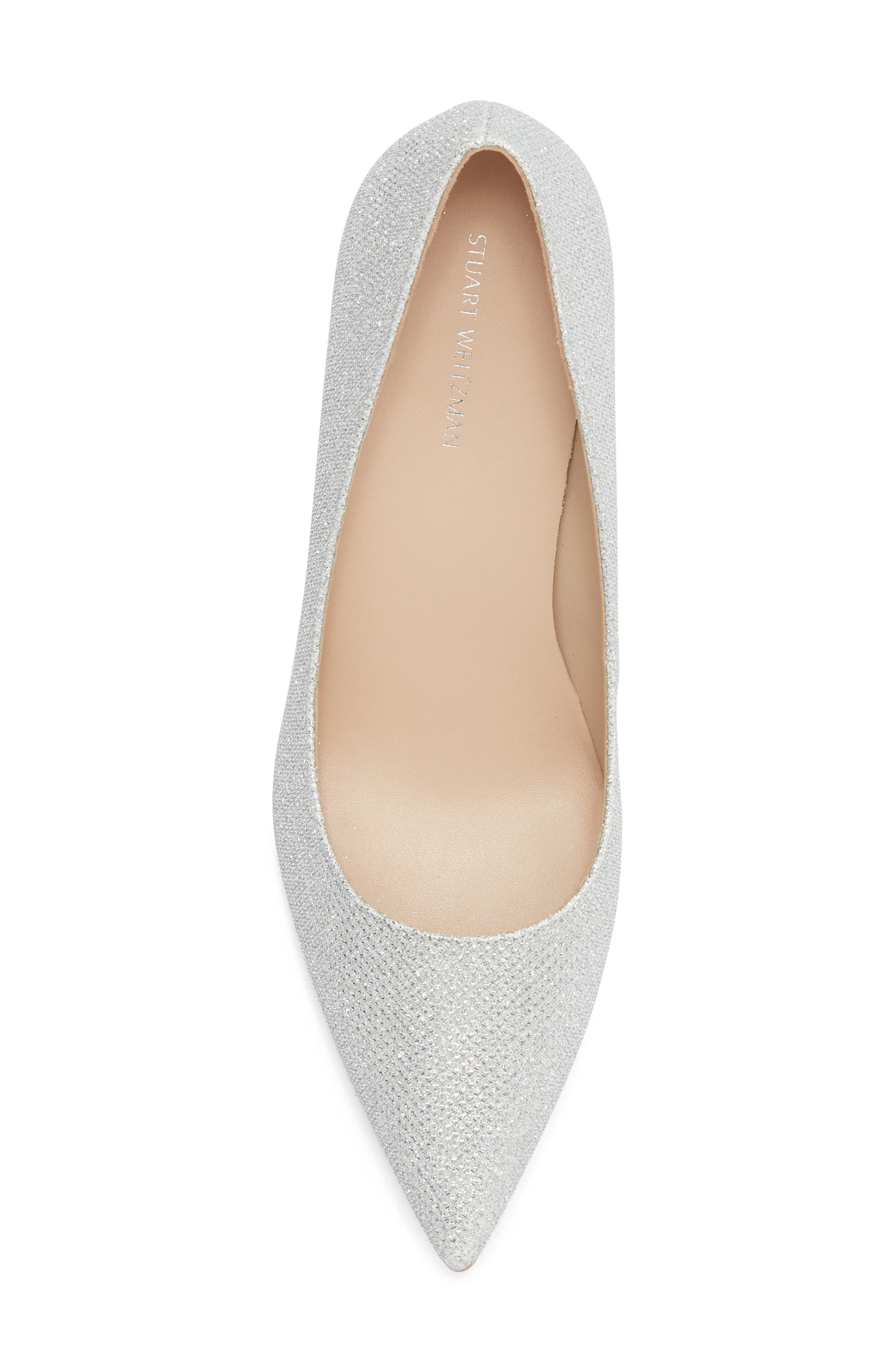 Stuart Weitzman Dancer 75 Pump, Alternate, color, Silver