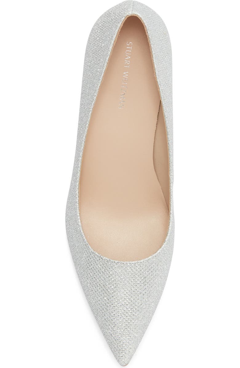 Stuart Weitzman Dancer 75 Pump, Alternate, color, Silver