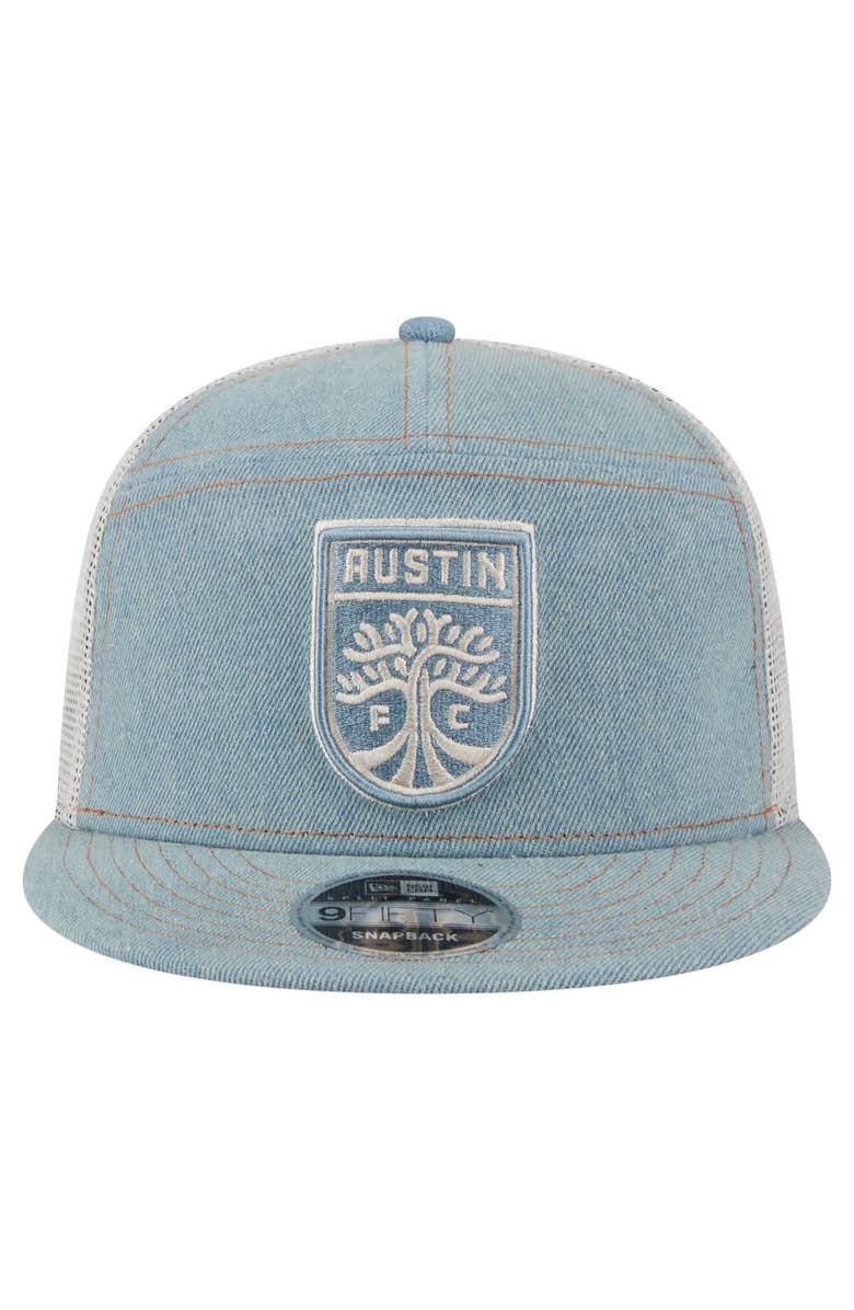 New Era Men's New Era  Denim/Tan Austin FC 9FIFTY Camp Snapback Hat, Alternate, color, Denim