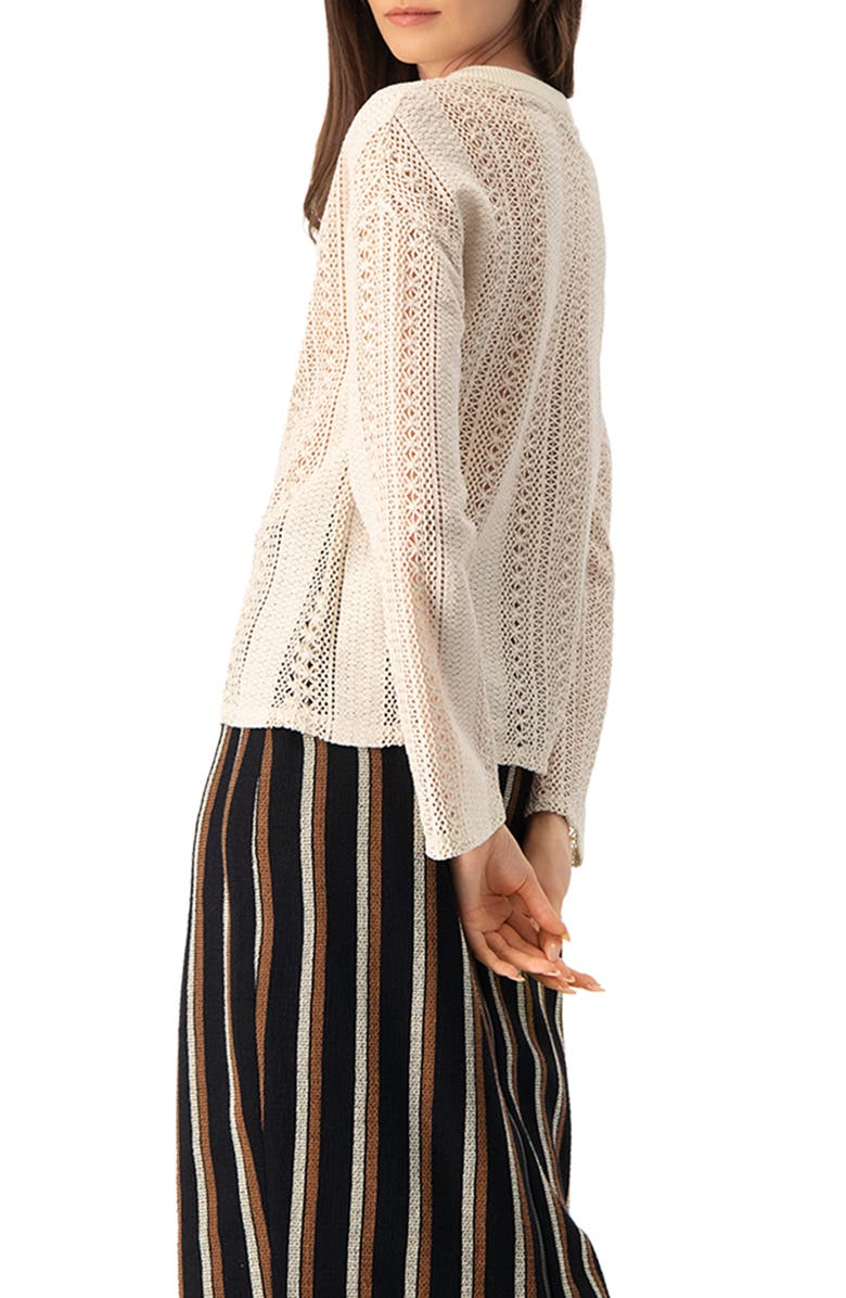 IVONNE Straight Jacquard Blouse, Alternate, color, 