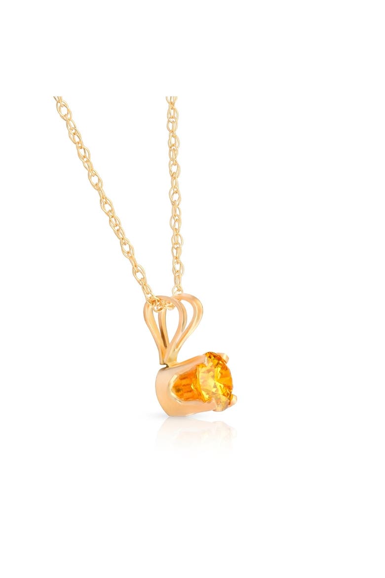 1/4Ct Fancy Canary Diamond Lab Grown Pendant 14k Gold Necklace, Alternate, color, 14k Yellow Gold