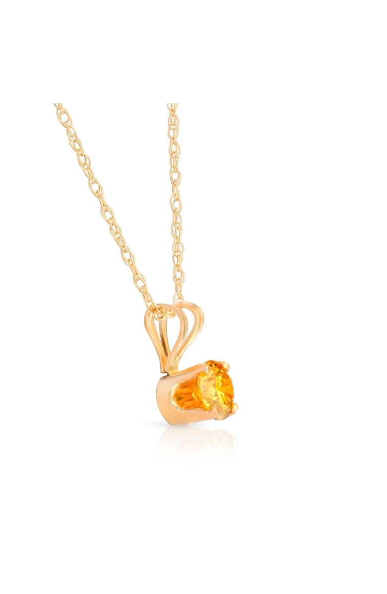 Bliss Diamond 1/4Ct Fancy Canary Diamond Lab Grown Pendant 14k Gold Necklace, Alternate, color, 