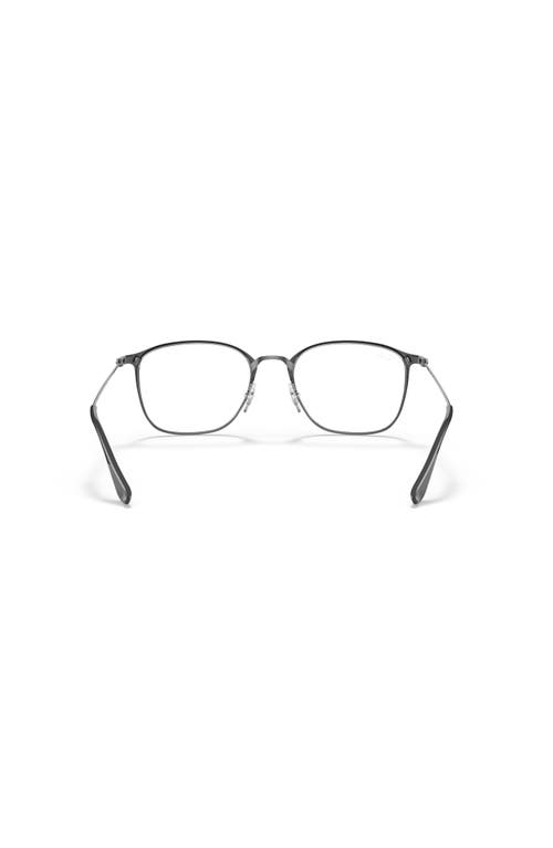 Ray Ban Ray-ban 49mm Square Optical Glasses In Black