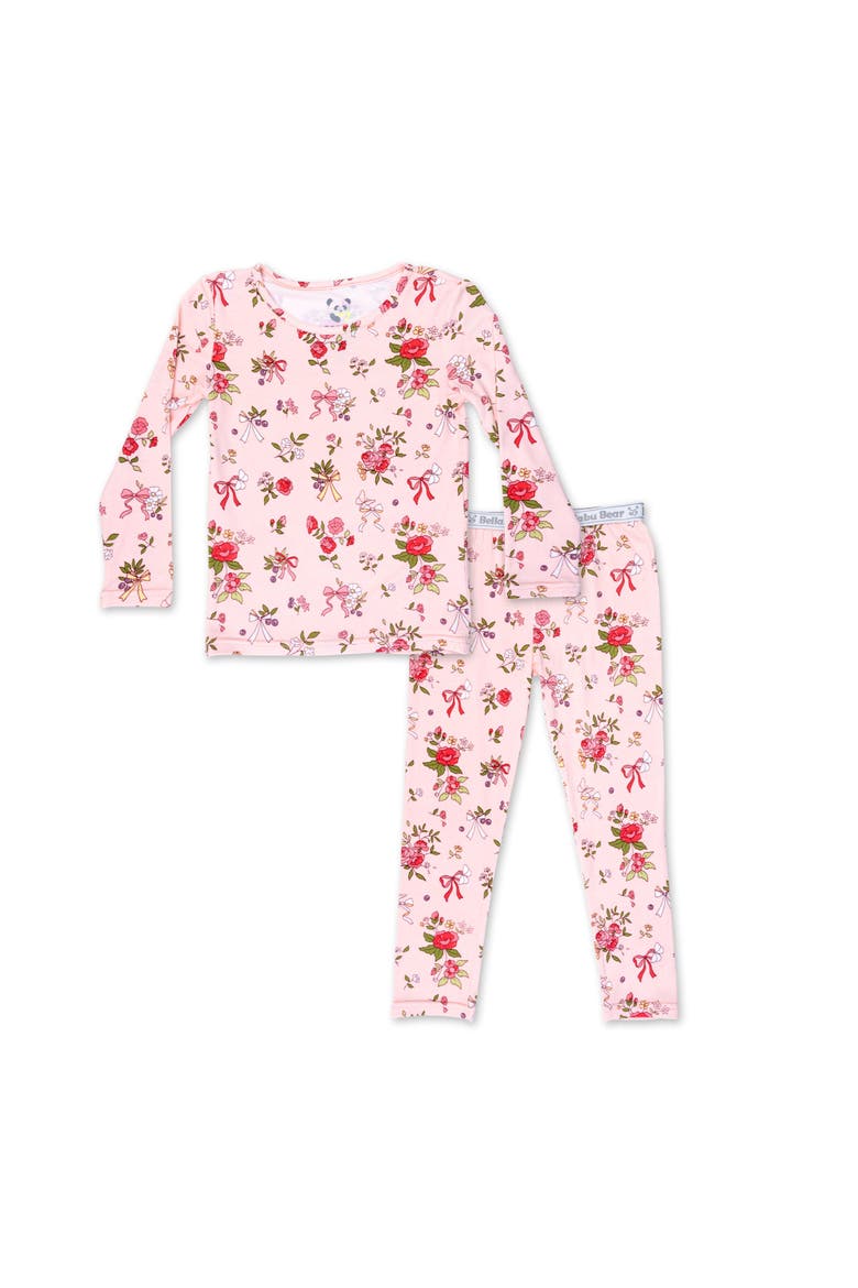Kids' Bows & Blooms Set of 2 Piece Pajamas, Main, color, Bows & Blooms
