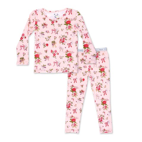 Kids' Bows & Blooms Set of 2 Piece Pajamas