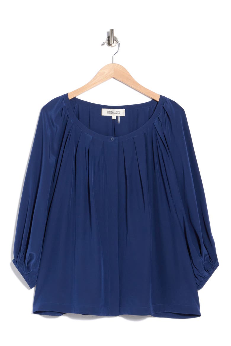 Eden Silk Top, Alternate, color, CLASSIC NAVY