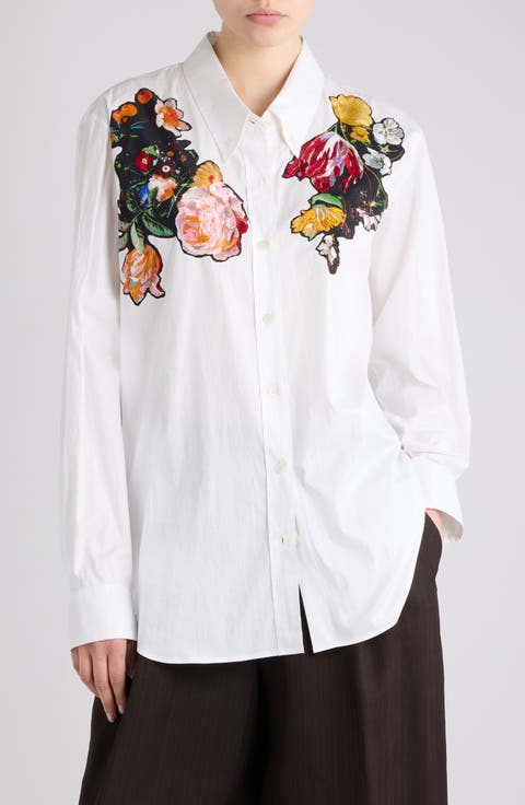 Embroidered Cotton Shirt