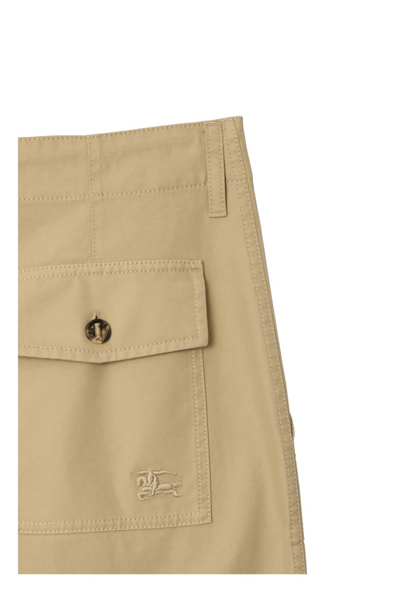 Burberry Gabardine Trousers, Alternate, color, Dune Beige