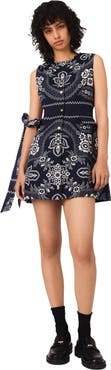 maje Mini bandana print dress