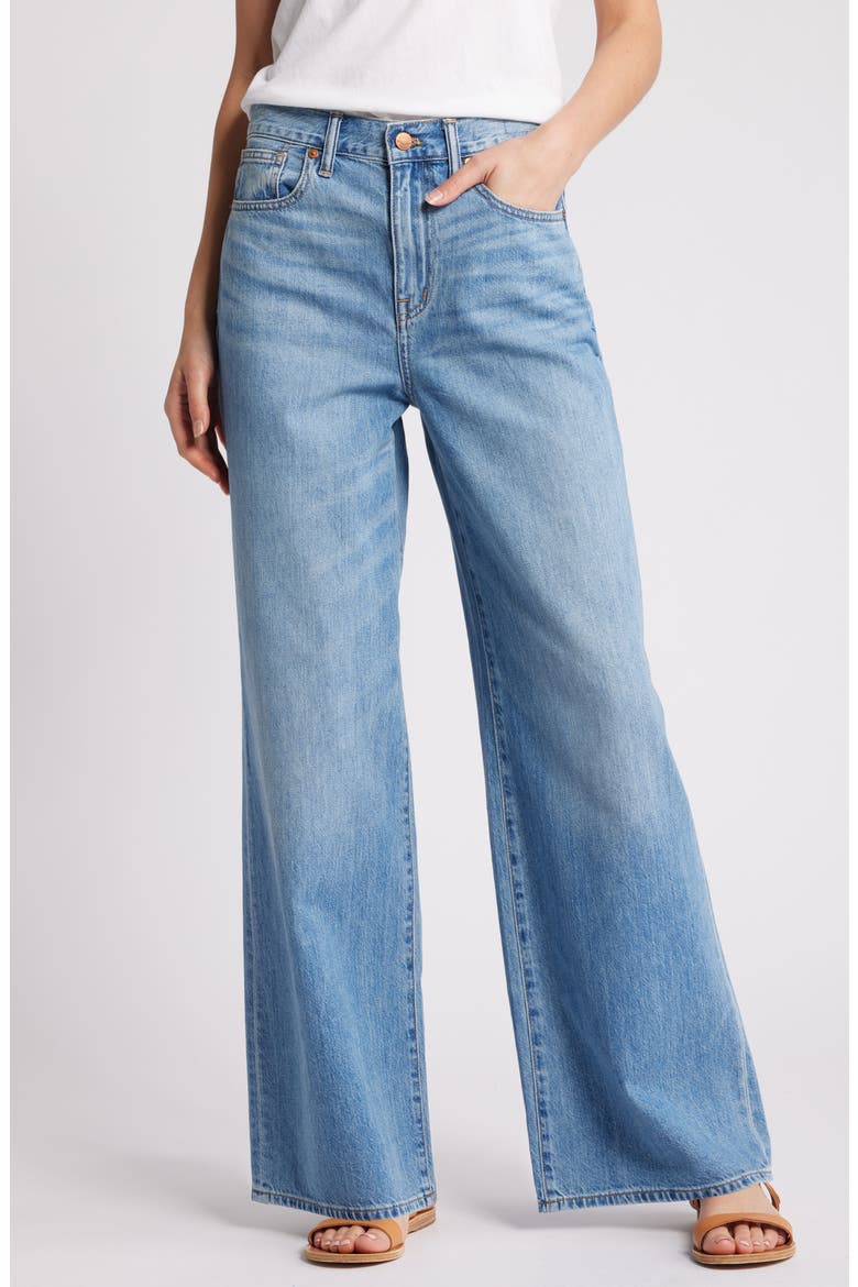 Super Wide Leg Jeans, Main, color, LELANI WASH