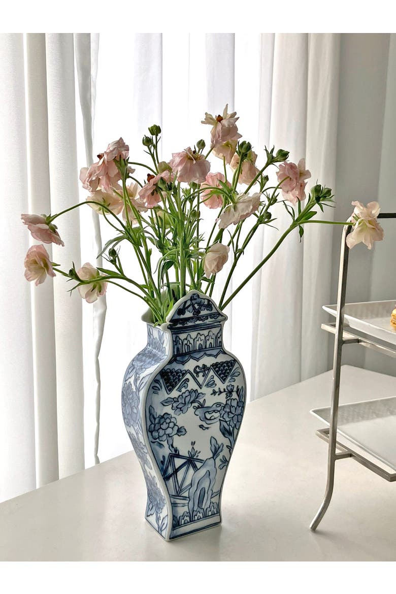 Well Versed Medium Blue Vase, Alternate, color, Multi