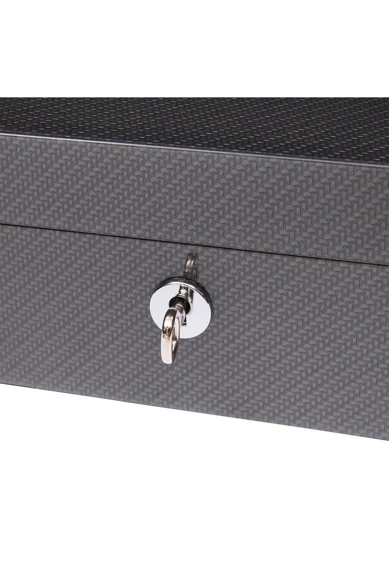 Carbon Fibre Ten Watch Box, Alternate, color, Grey