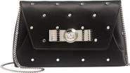 Versace Medusa 95 Crystal Embellished Satin Envelope Clutch