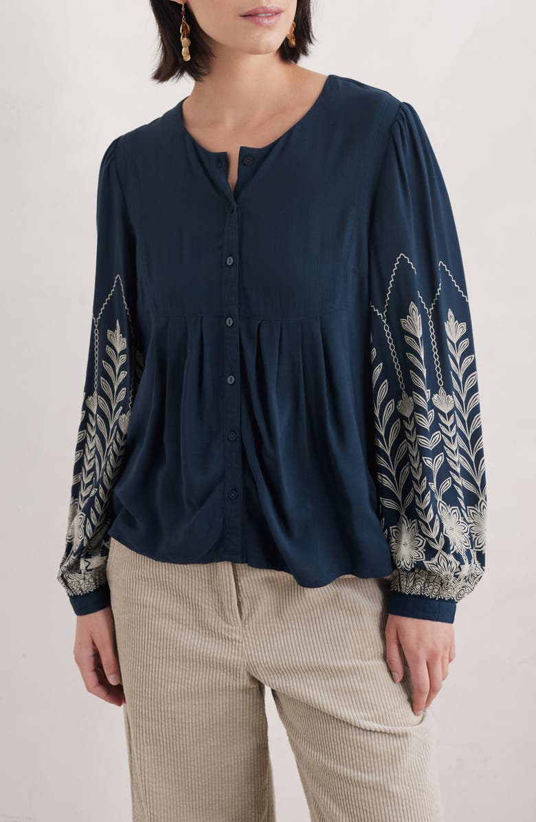 Seasalt Cornwall High Woods Button-Up Shirt, Main, color, 