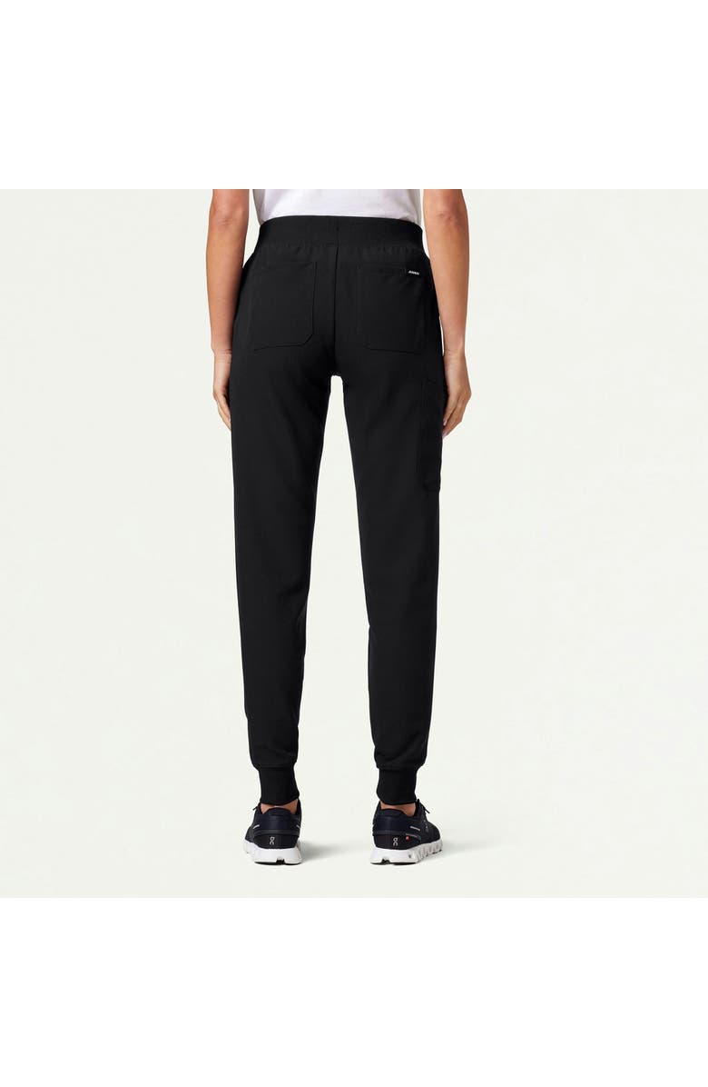 JAANUU Silex Women's 6-Pocket Slim Mid-Rise Scrub Jogger, Alternate, color, Black