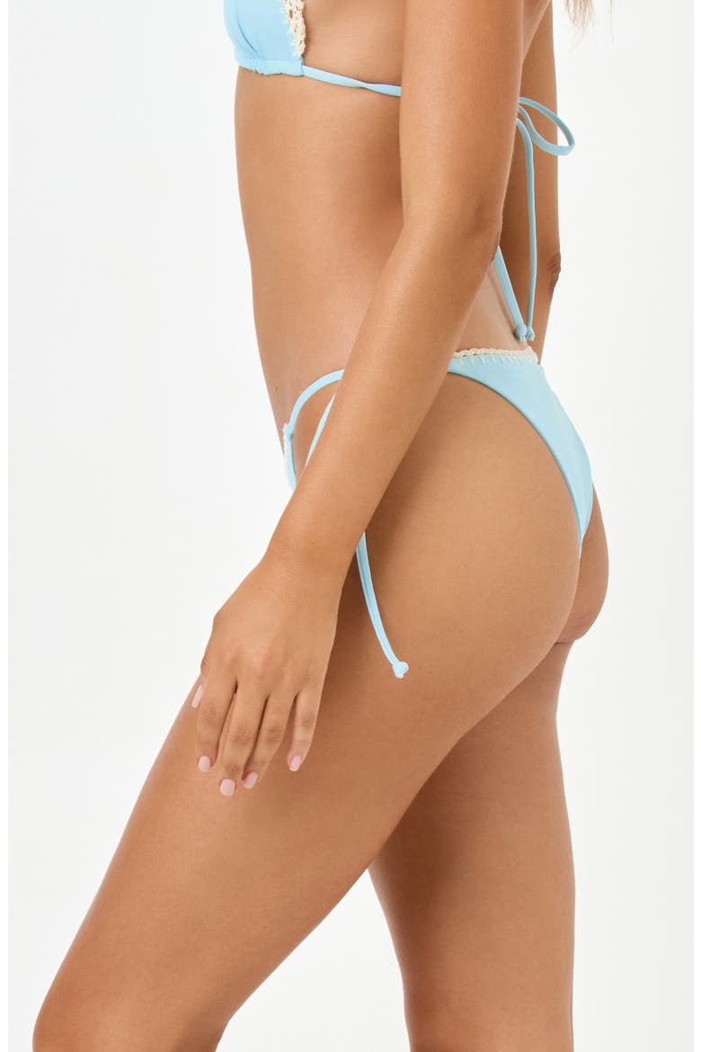 Samba Bitsy Side Tie Bikini Bottoms, Alternate, color, TOURMALINE