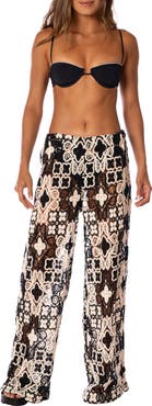 Maaji Raisin Floral Crochet Cover-Up Pants