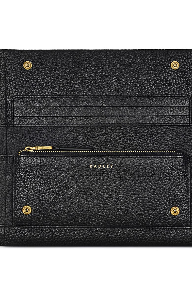 Radley Oak Street Leather Continental Wallet, Alternate, color, Black