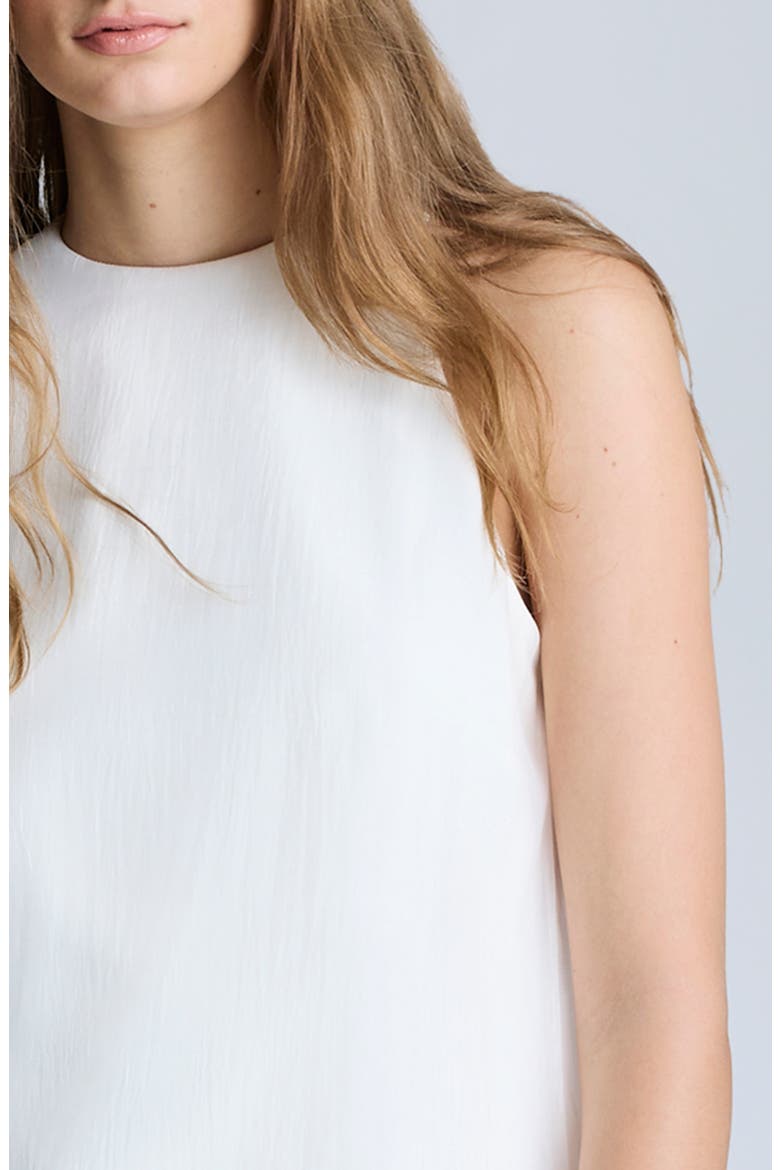 Sheer Organza Overlay Midi Dress, Alternate, color, PURE WHITE