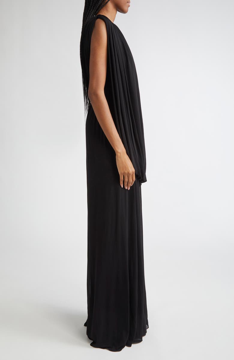 Giambattista Valli Draped One-Shoulder Gown, Alternate, color, Black
