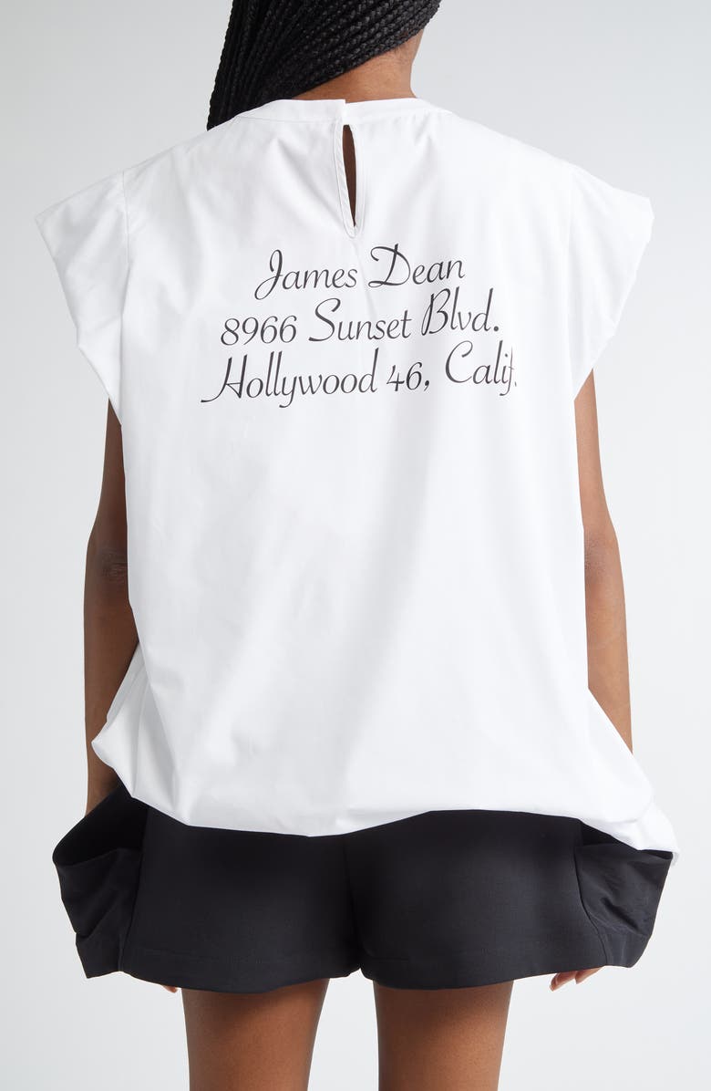 Sacai James Dean Poplin Top, Alternate, color, 