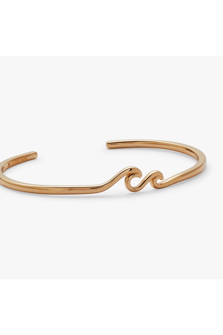 Wave Cuff, Alternate, color, Gold