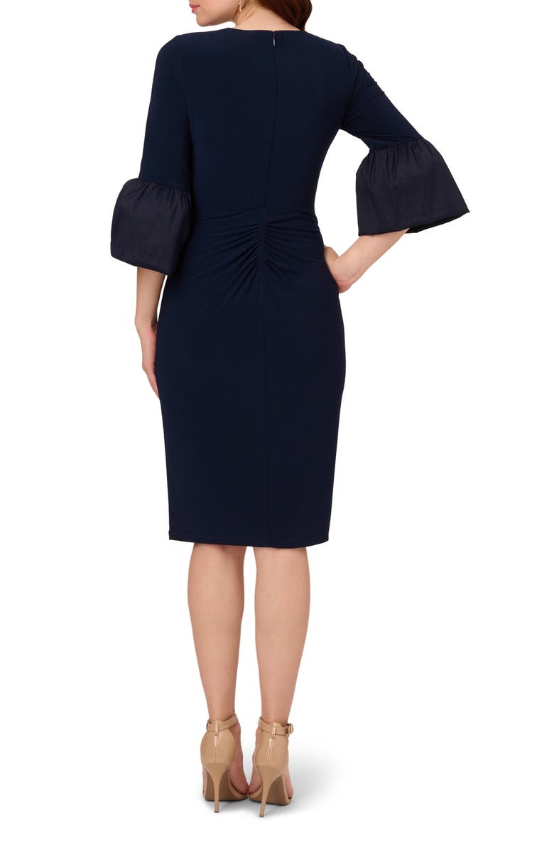 Adrianna Papell Jersey & Taffeta Dress, Alternate, color,