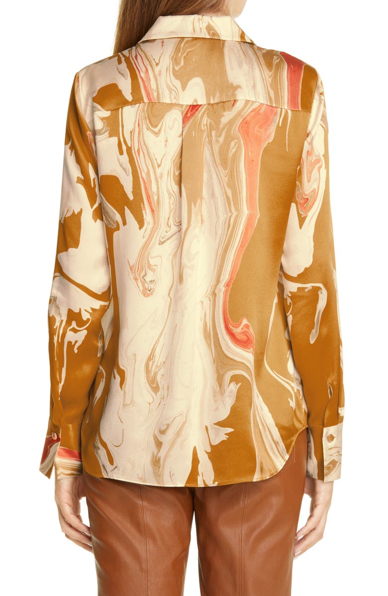 Lafayette 148 New York Scottie Silk Blouse, Alternate, color,