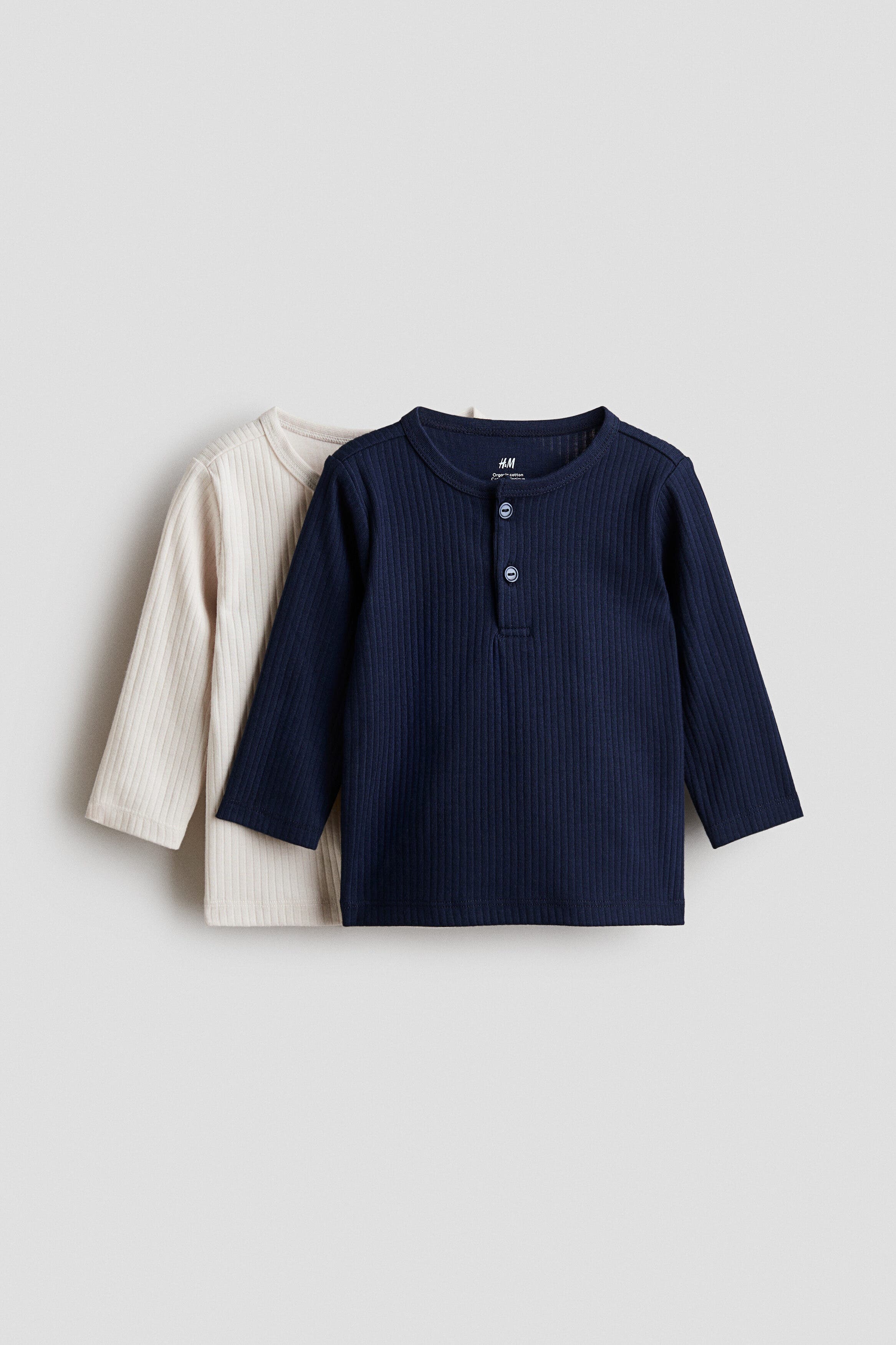 selected Light beige/navy blue