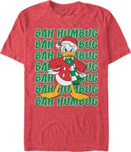 Mickey & Friends Men's Mickey & Friends Christmas Donald Duck Bah Humbug Graphic T-Shirt