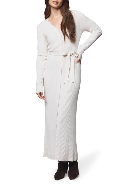 Splendid Georgie Long Sleeve Maxi Sweater Dress In White